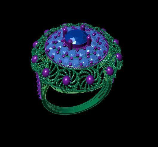 Rings 3D print model_2