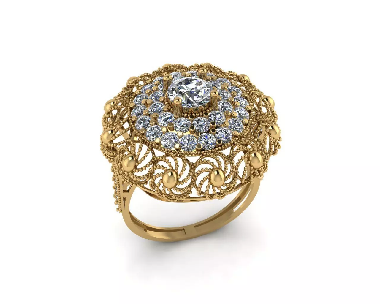 Rings 3D print model_0