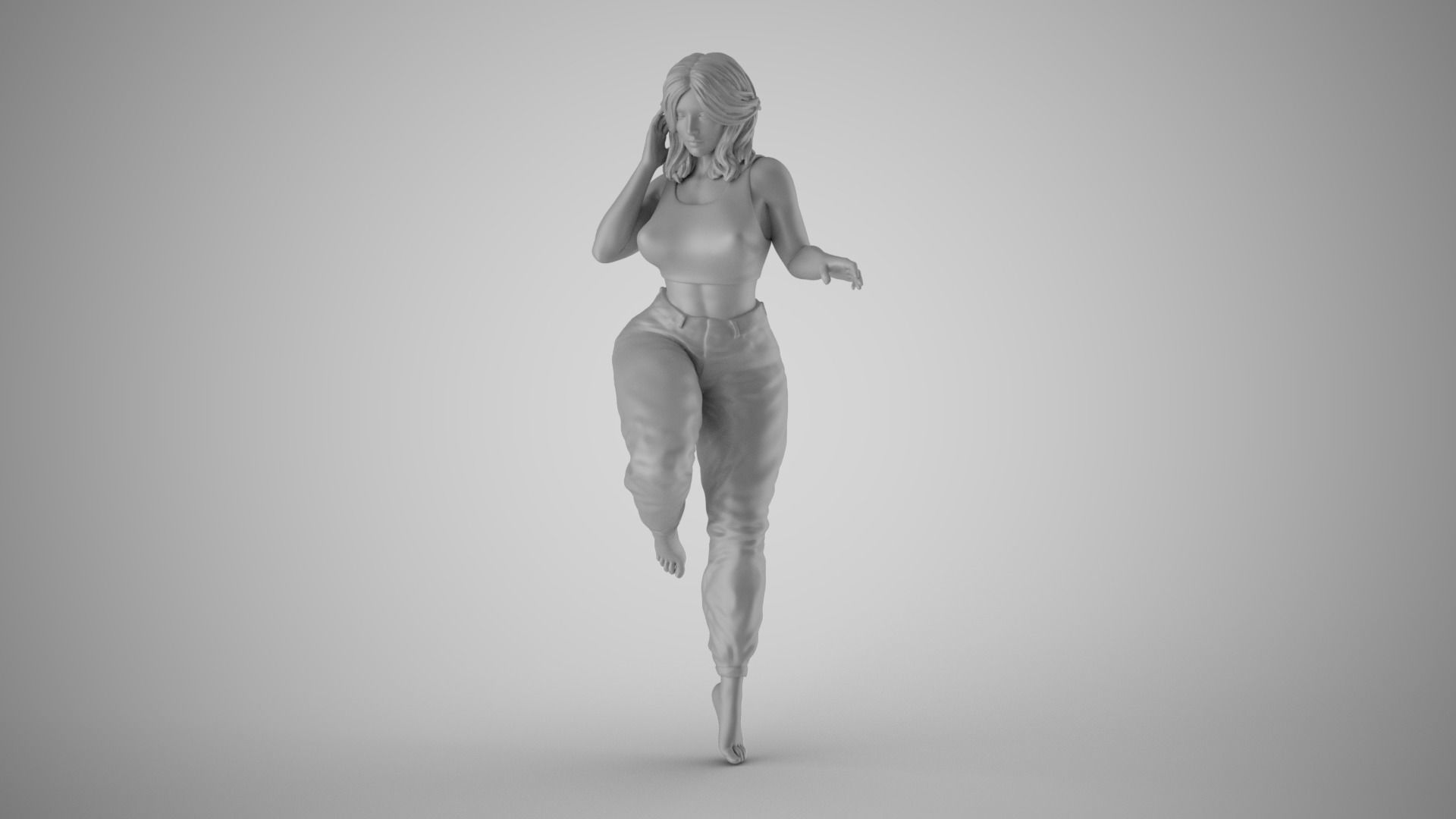 Pinch Girl 3D print model_1