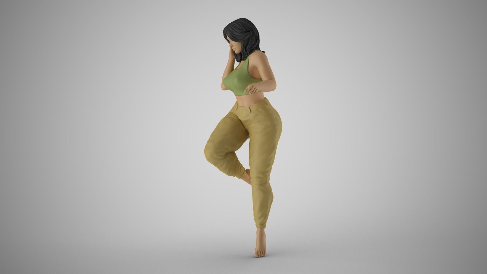 Pinch Girl 3D print model_8
