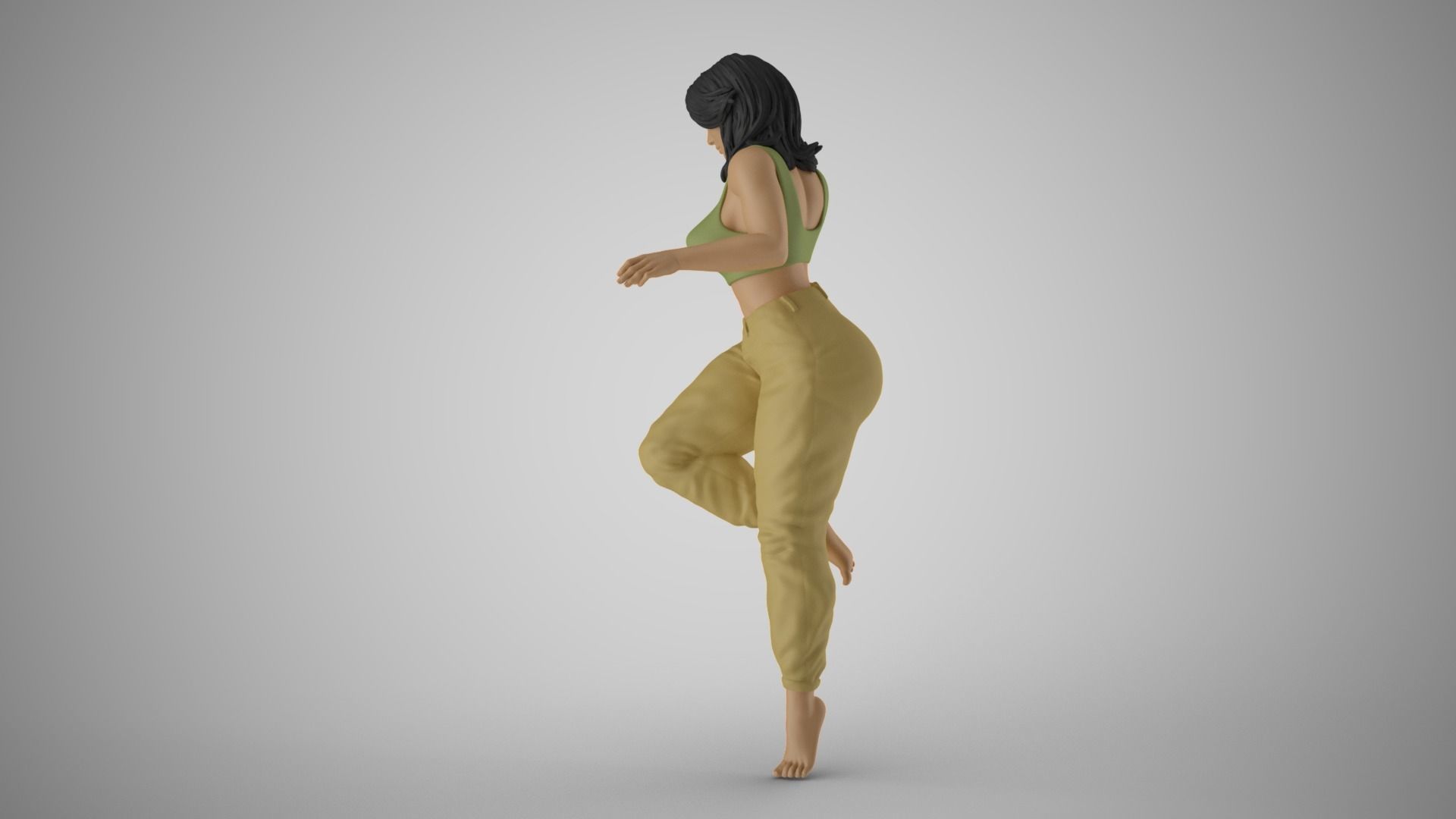 Pinch Girl 3D print model_7