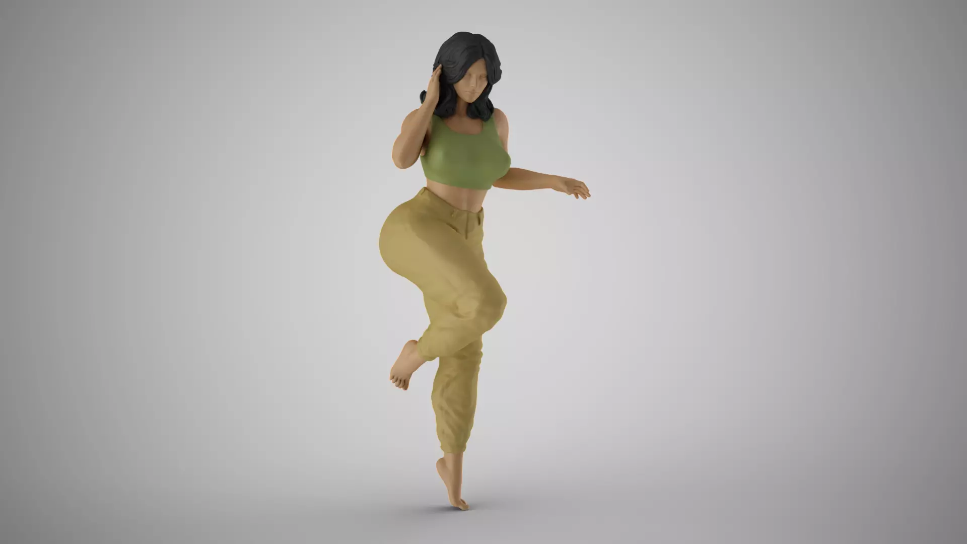 Pinch Girl 3D print model_0
