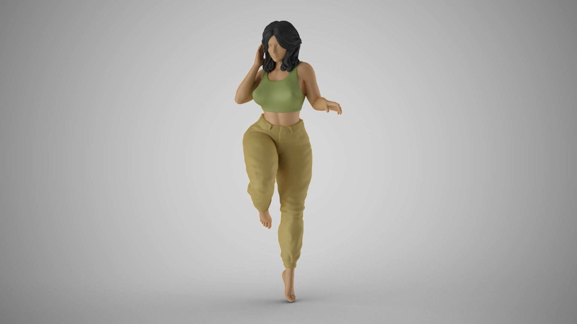Pinch Girl 3D print model_9
