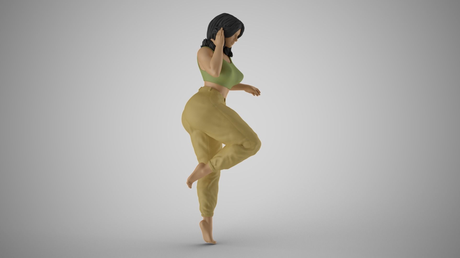 Pinch Girl 3D print model_4