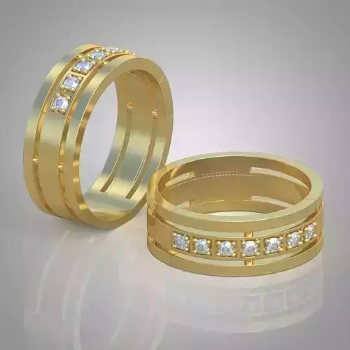 Diamond ring 0297 3D printable model