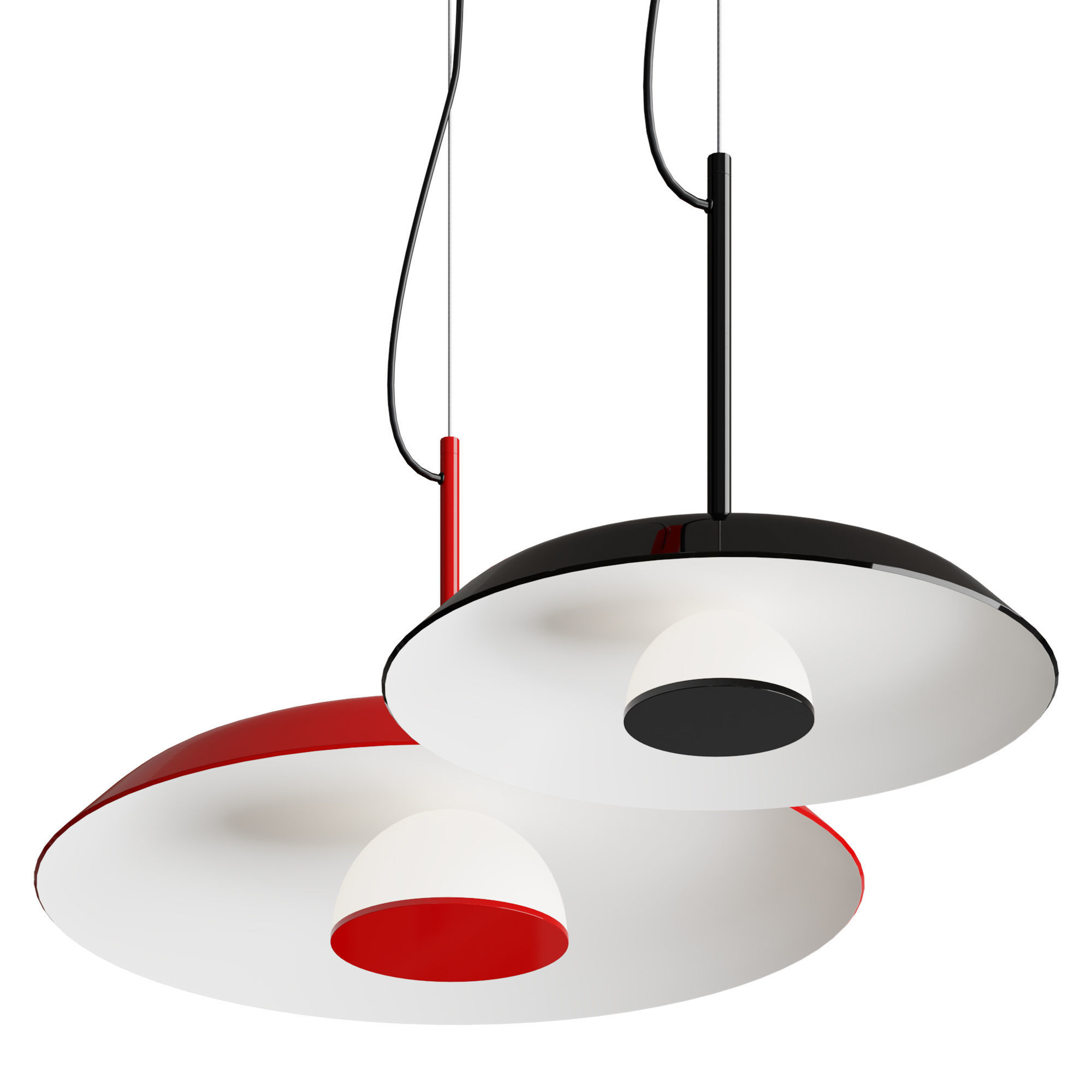 Oluce IRIDE Hanging lamp 3D model_1