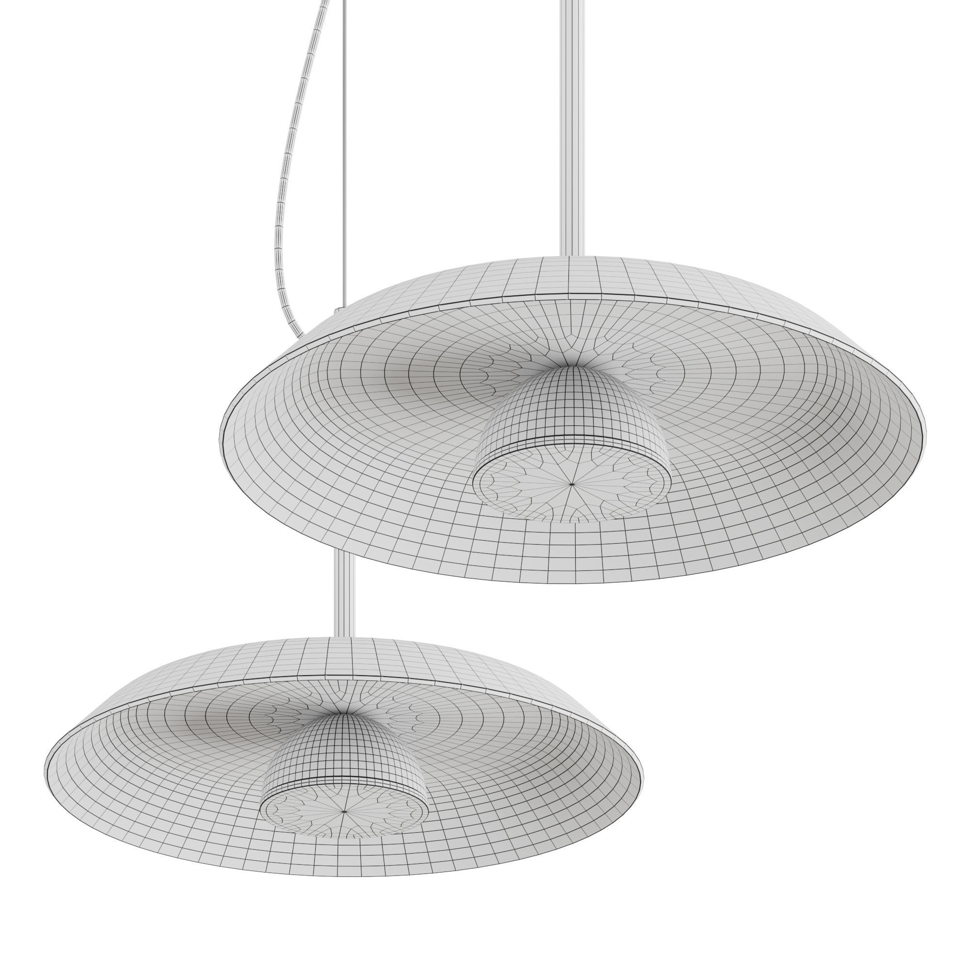 Oluce IRIDE Hanging lamp 3D model_2