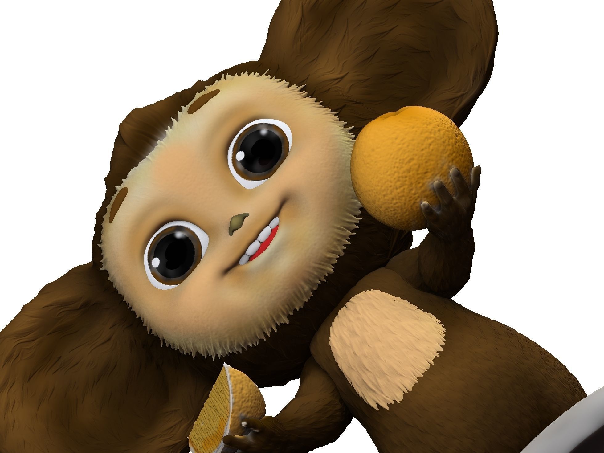 Cheburashka SEVERAL OPTIONS for 3D print STL 3D print model_9