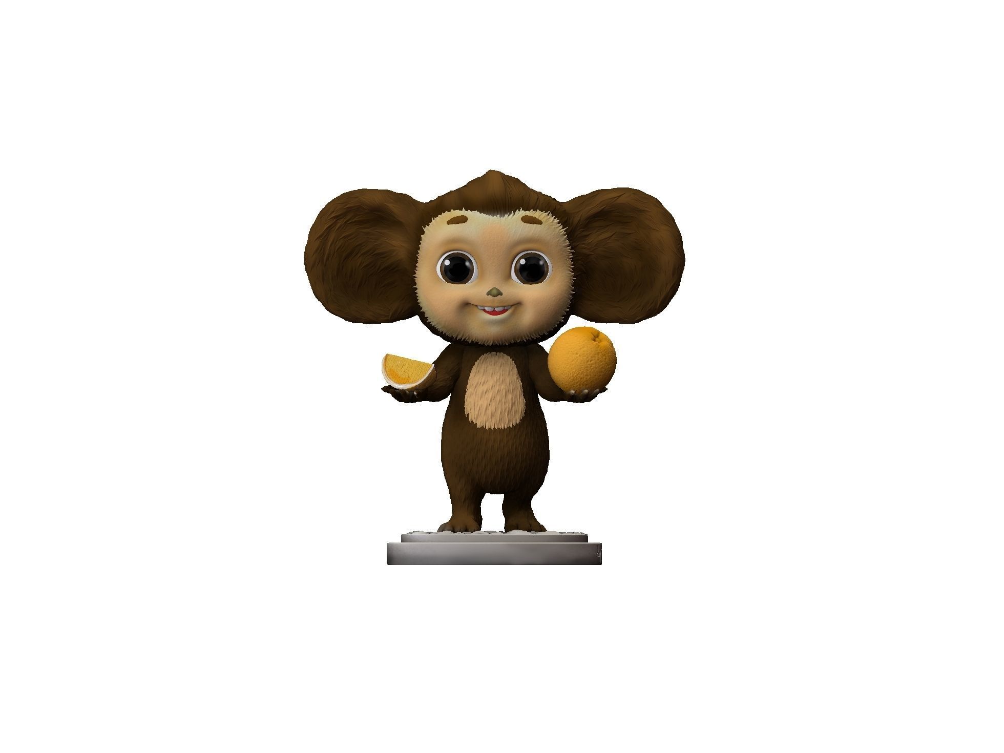 Cheburashka SEVERAL OPTIONS for 3D print STL 3D print model_4
