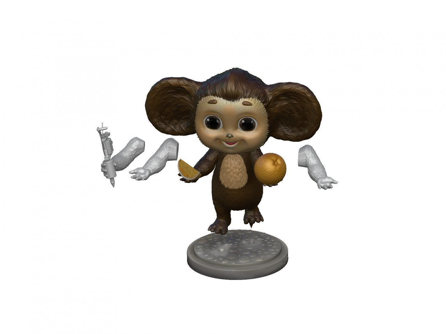 Cheburashka SEVERAL OPTIONS for 3D print STL 3D print model_1
