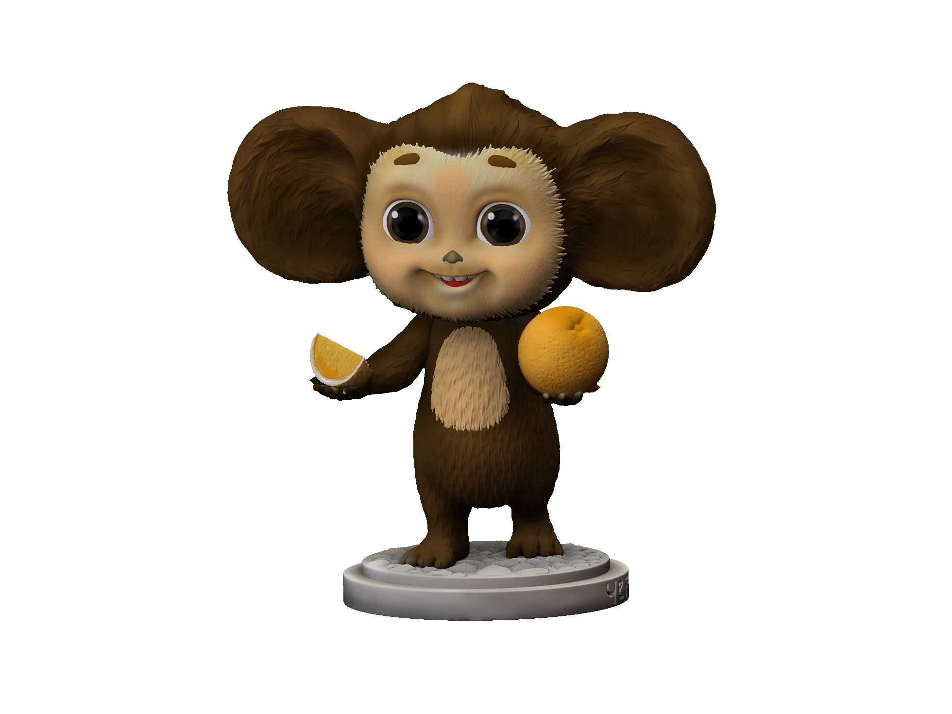 Cheburashka SEVERAL OPTIONS for 3D print STL 3D print model_5