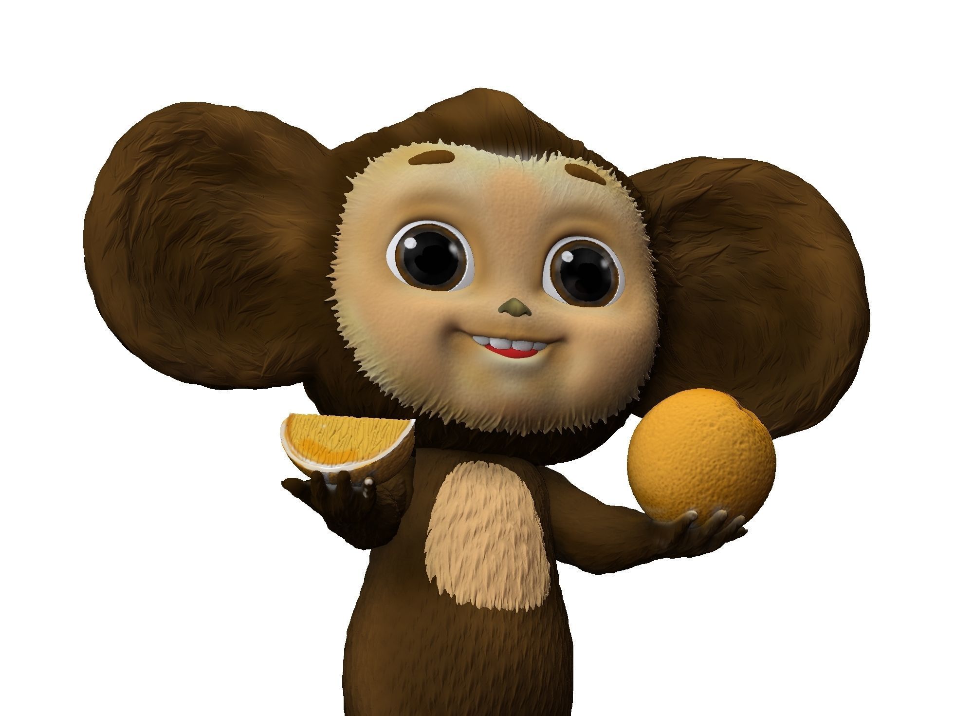 Cheburashka SEVERAL OPTIONS for 3D print STL 3D print model_11