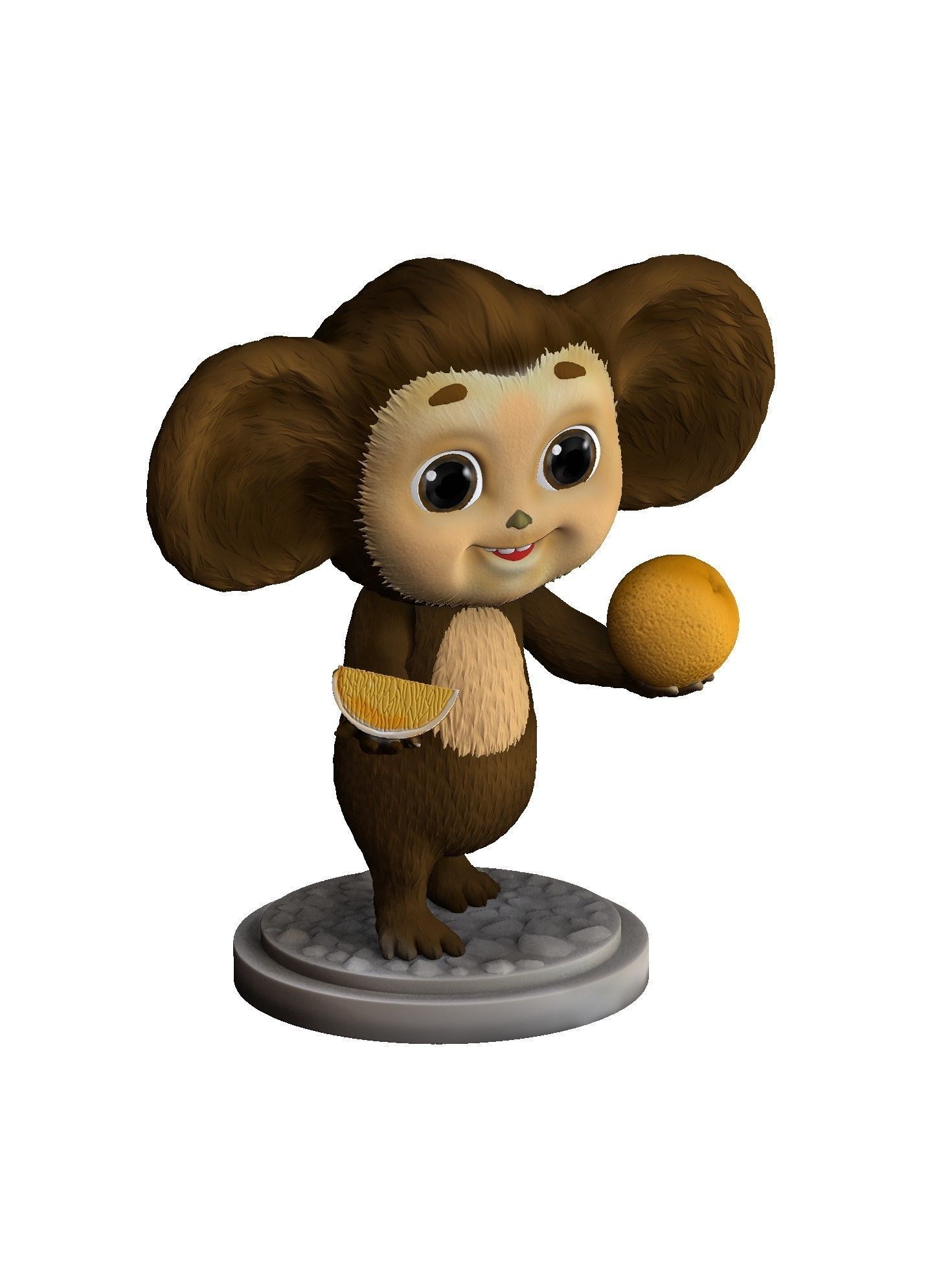 Cheburashka SEVERAL OPTIONS for 3D print STL 3D print model_12