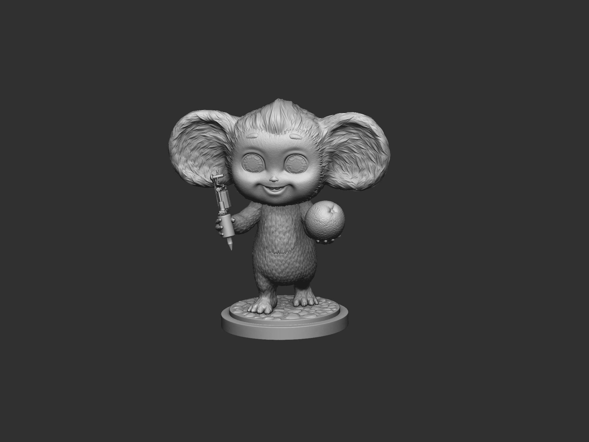 Cheburashka SEVERAL OPTIONS for 3D print STL 3D print model_7