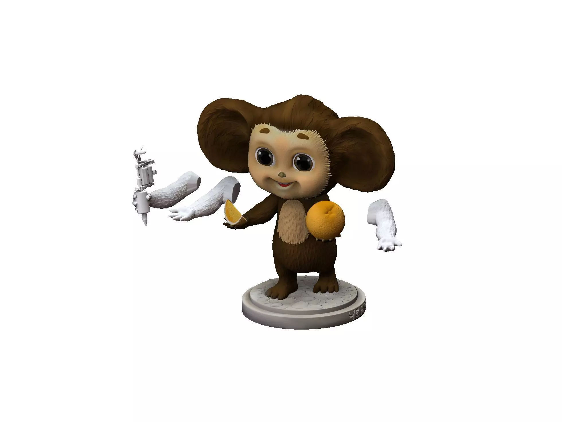 Cheburashka SEVERAL OPTIONS for 3D print STL 3D print model_0