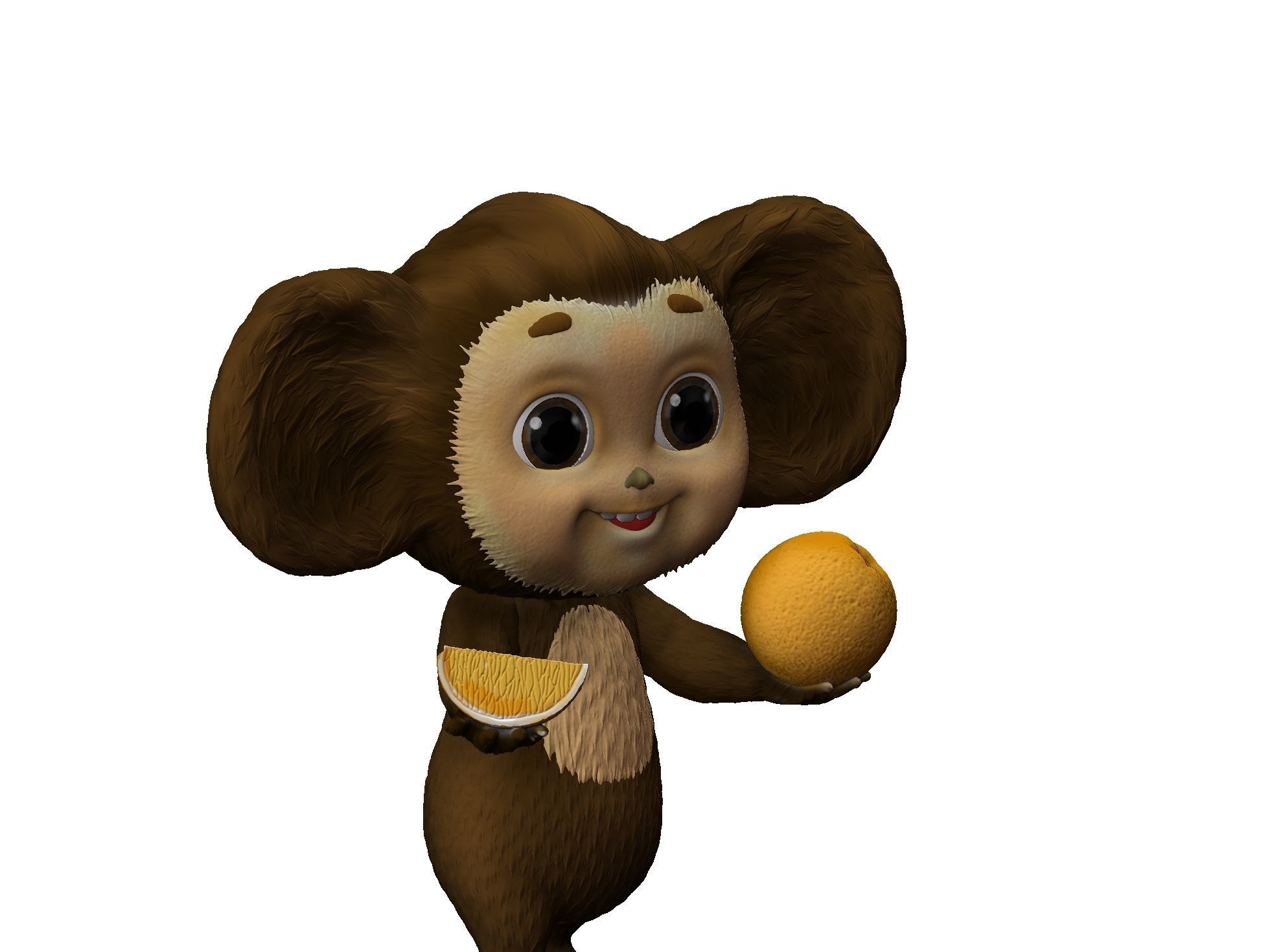 Cheburashka SEVERAL OPTIONS for 3D print STL 3D print model_20