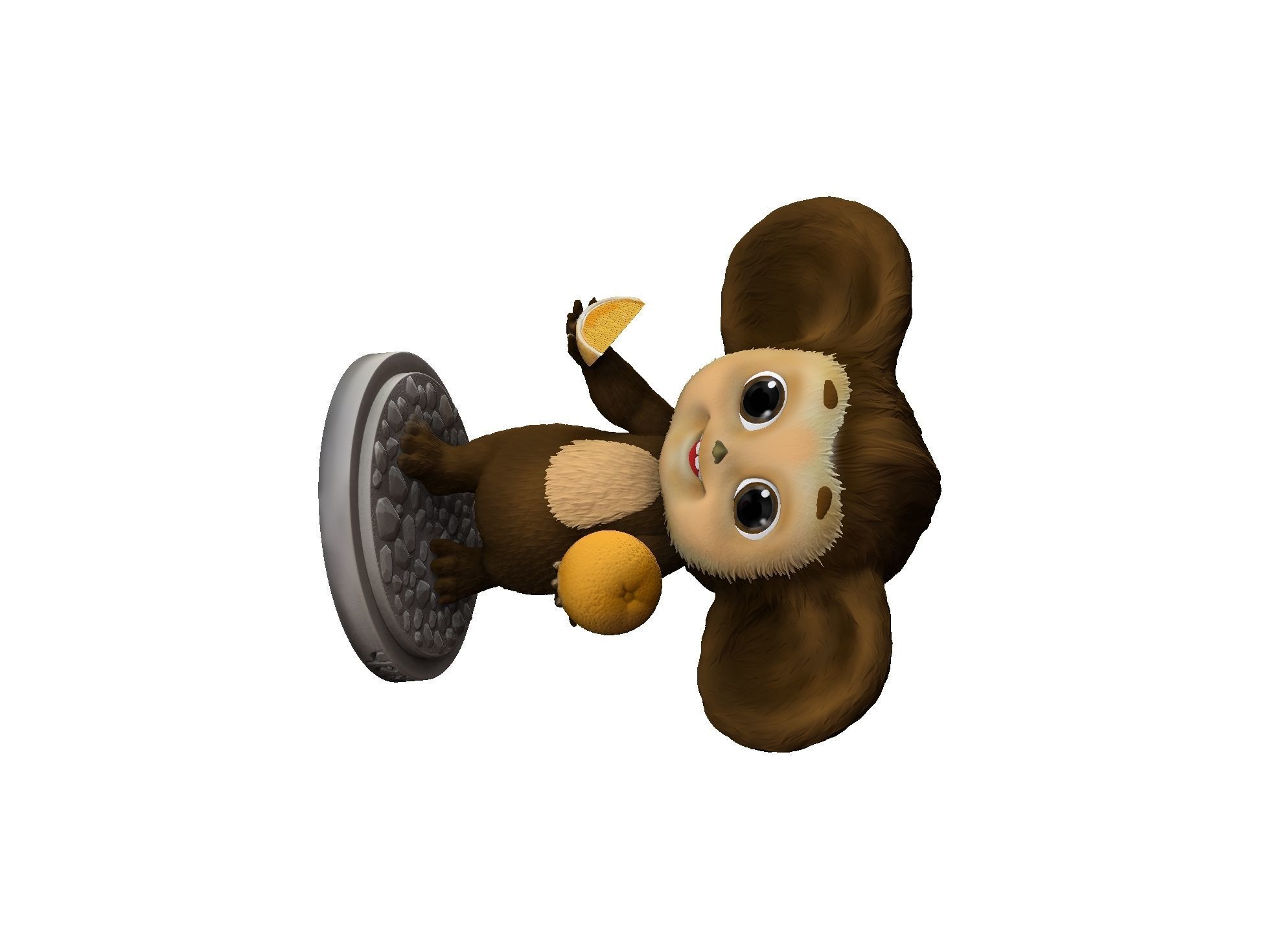 Cheburashka SEVERAL OPTIONS for 3D print STL 3D print model_6