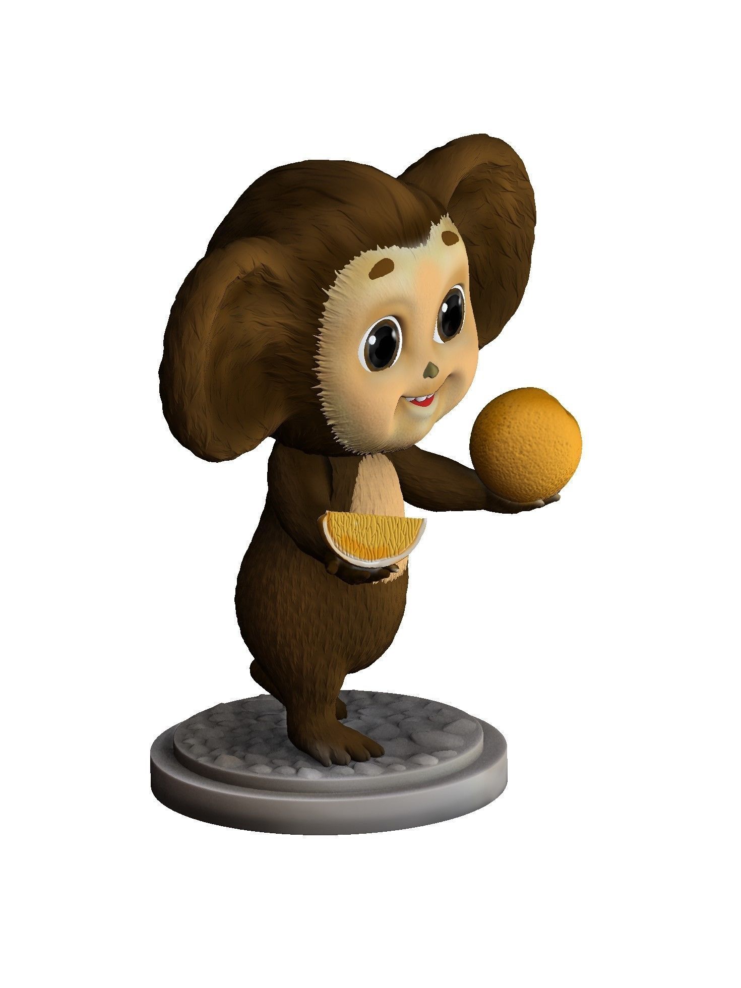 Cheburashka SEVERAL OPTIONS for 3D print STL 3D print model_8