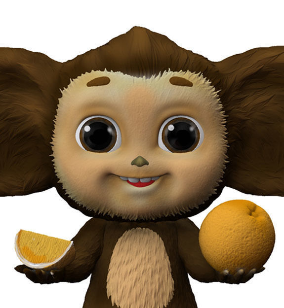 Cheburashka SEVERAL OPTIONS for 3D print STL 3D print model_3