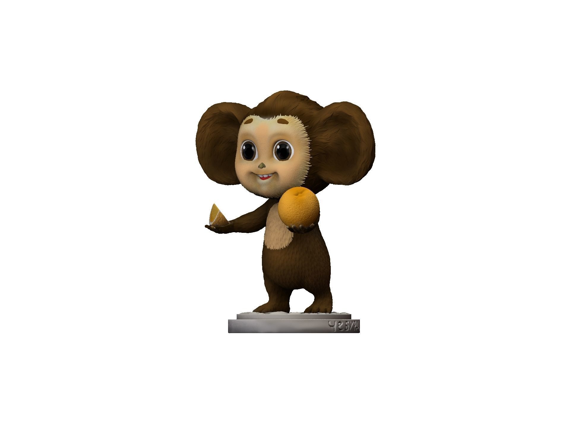 Cheburashka SEVERAL OPTIONS for 3D print STL 3D print model_13