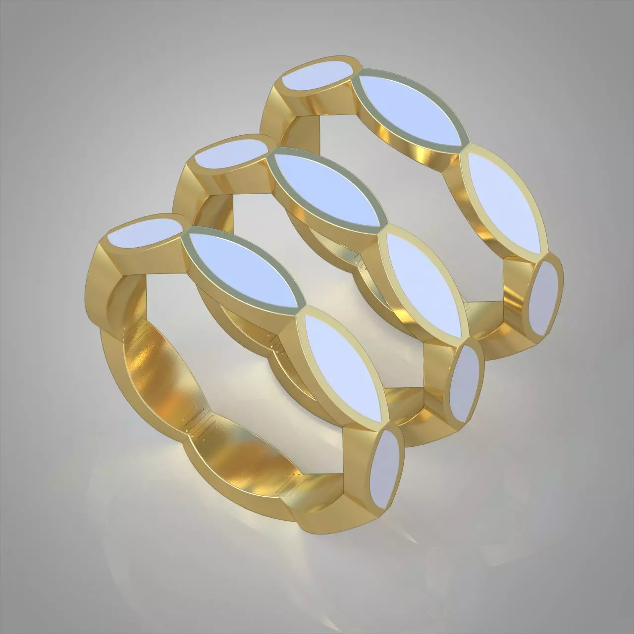 Diamond ring 0300 3D printable model Free 3D print model