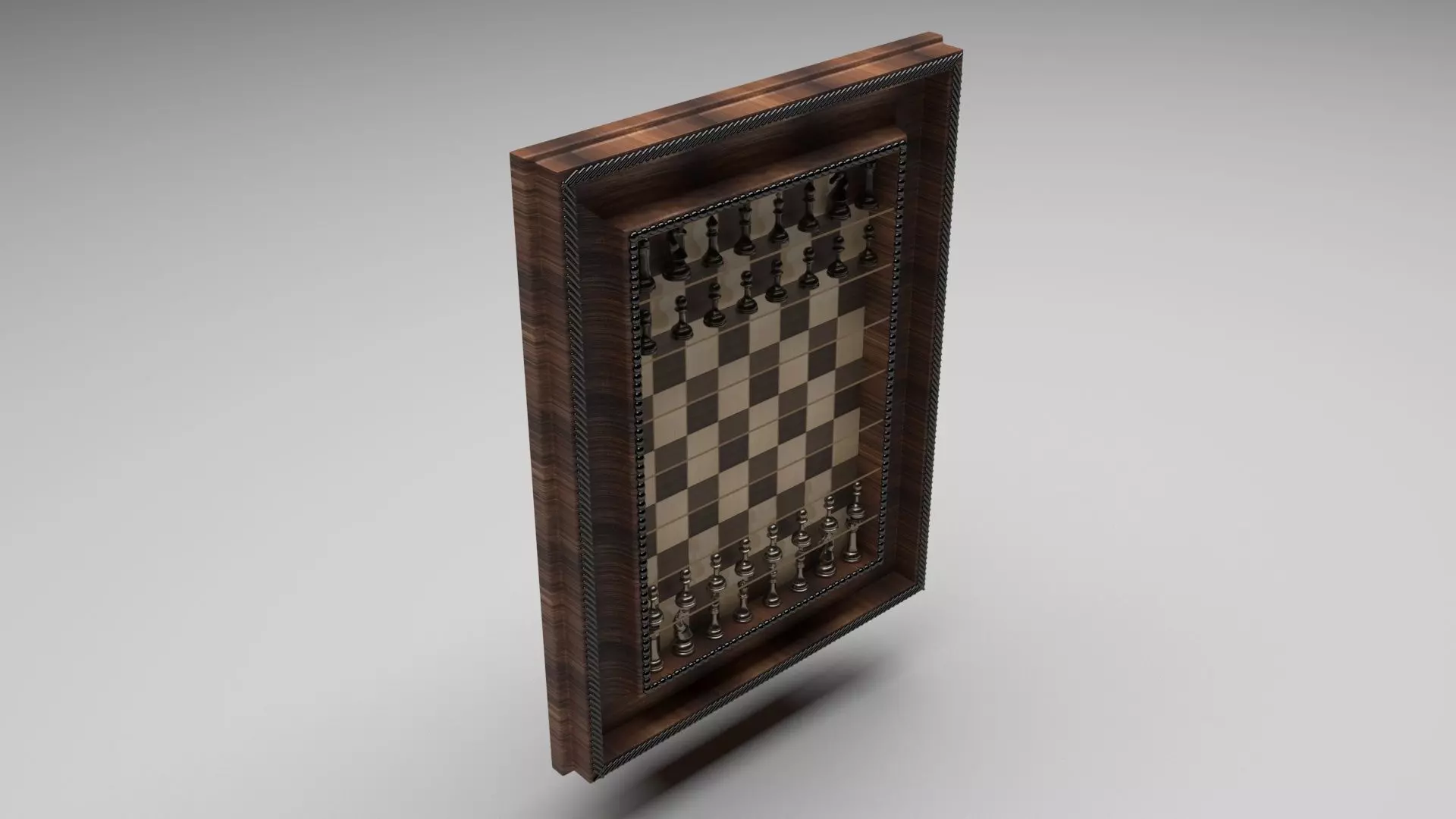 Wall Mounted Chess Set 3D model_0
