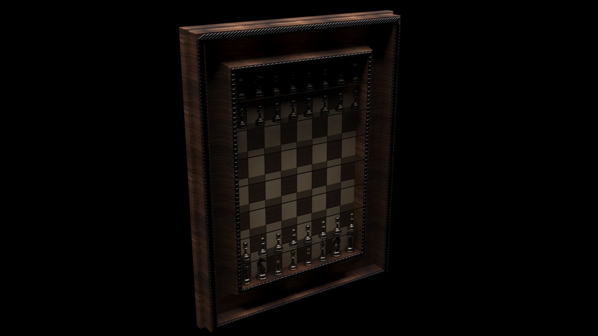 Wall Mounted Chess Set 3D model_10