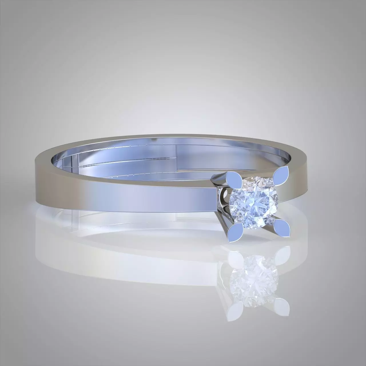 Diamond ring 0302 3D printable model Free 3D print model