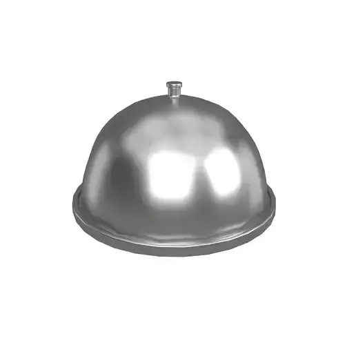 Cloche Food Plate V1 001 Low-poly 3D model
