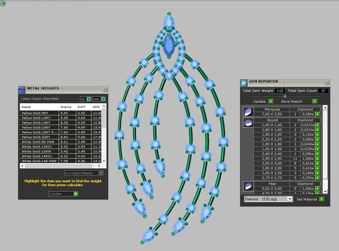 Earring model 253 3D printable model8 3D print model_14