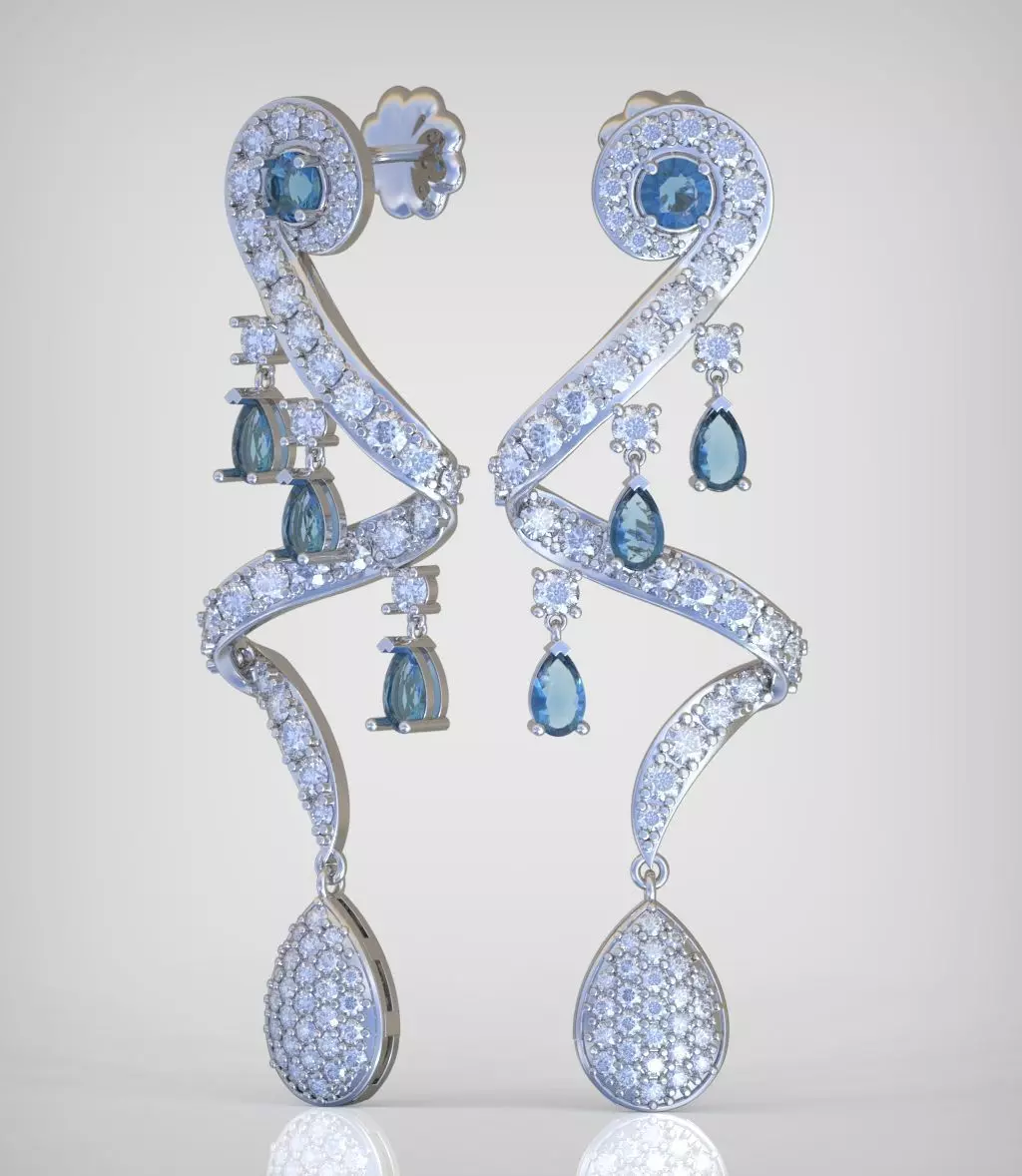 Earring model 254 3D printable model13 3D print model_0