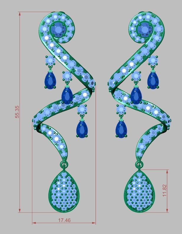 Earring model 254 3D printable model13 3D print model_13
