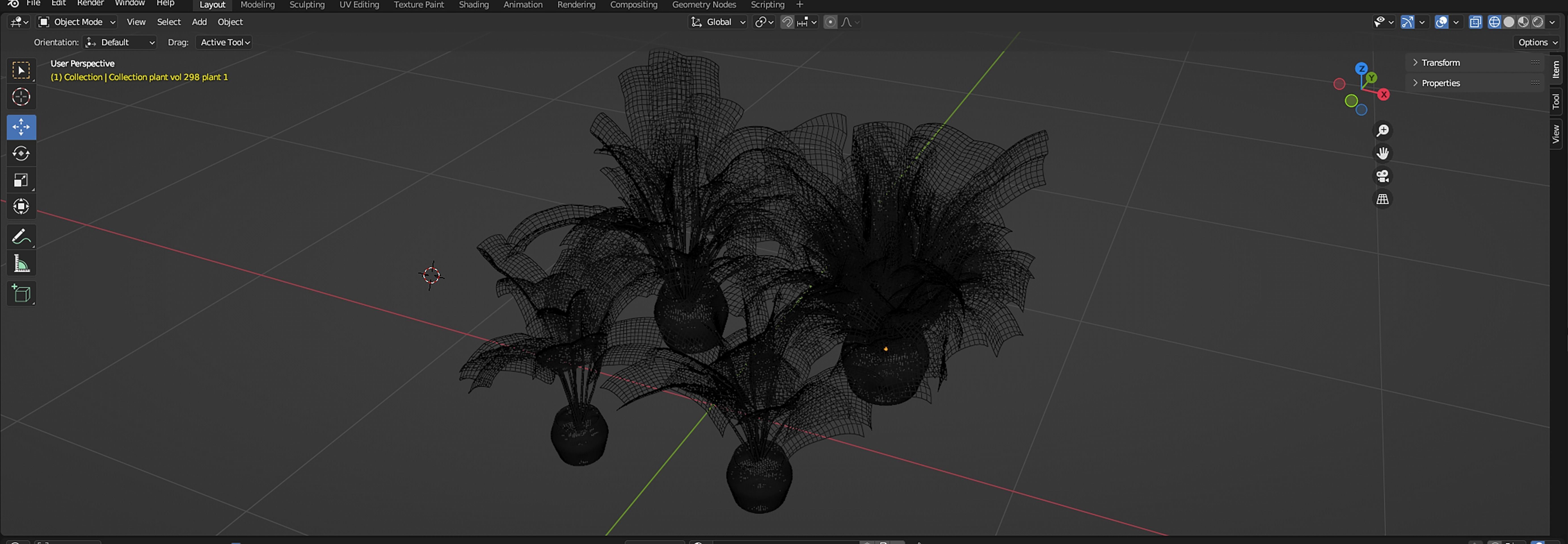 Collection plant vol 296 - blender model  3D model_7