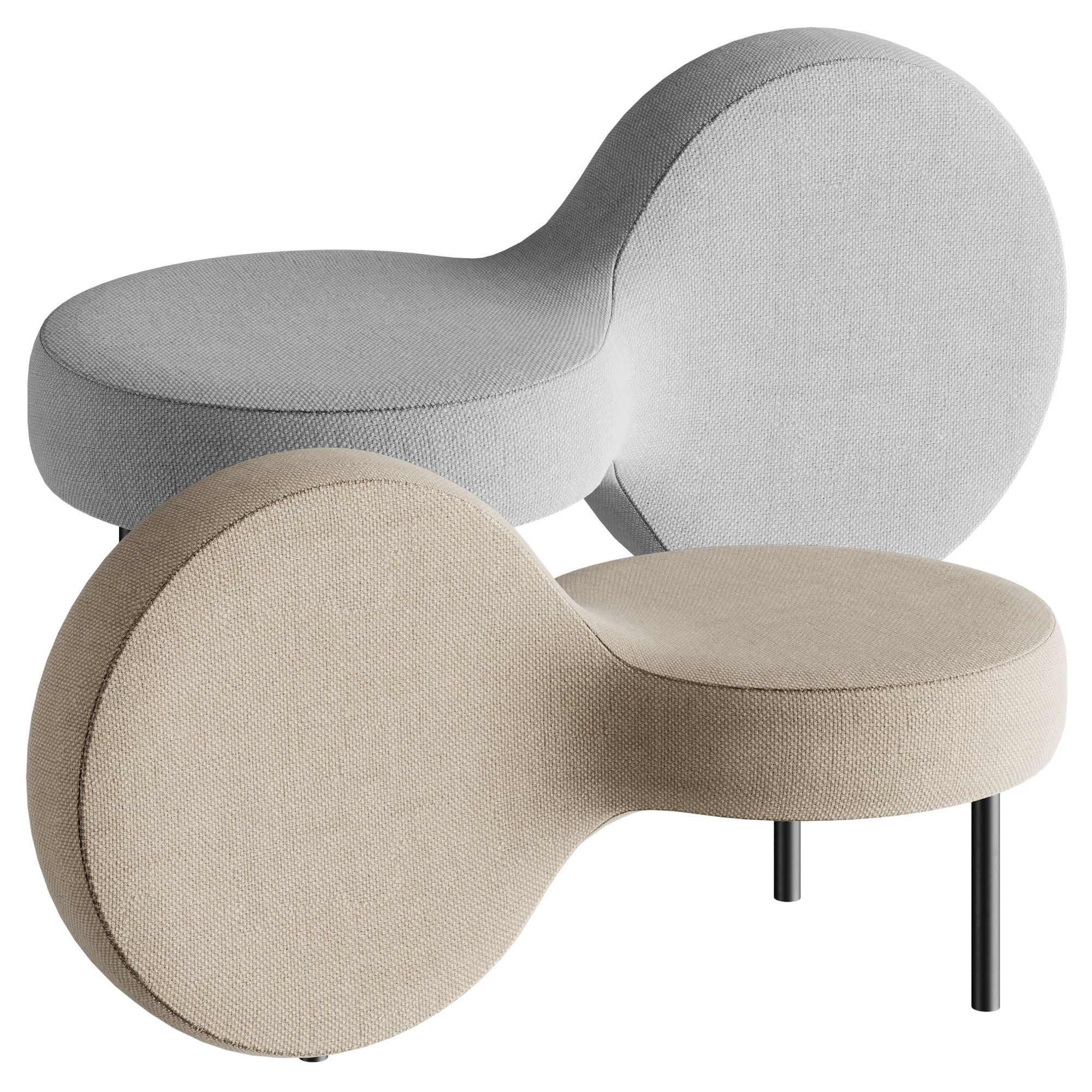 LOOP pouf 3D model_1