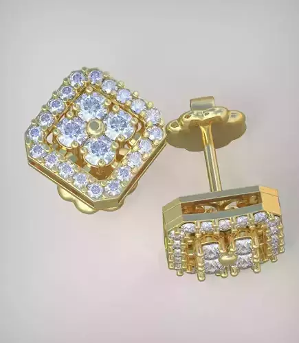 Earring model 255 3D printable model14