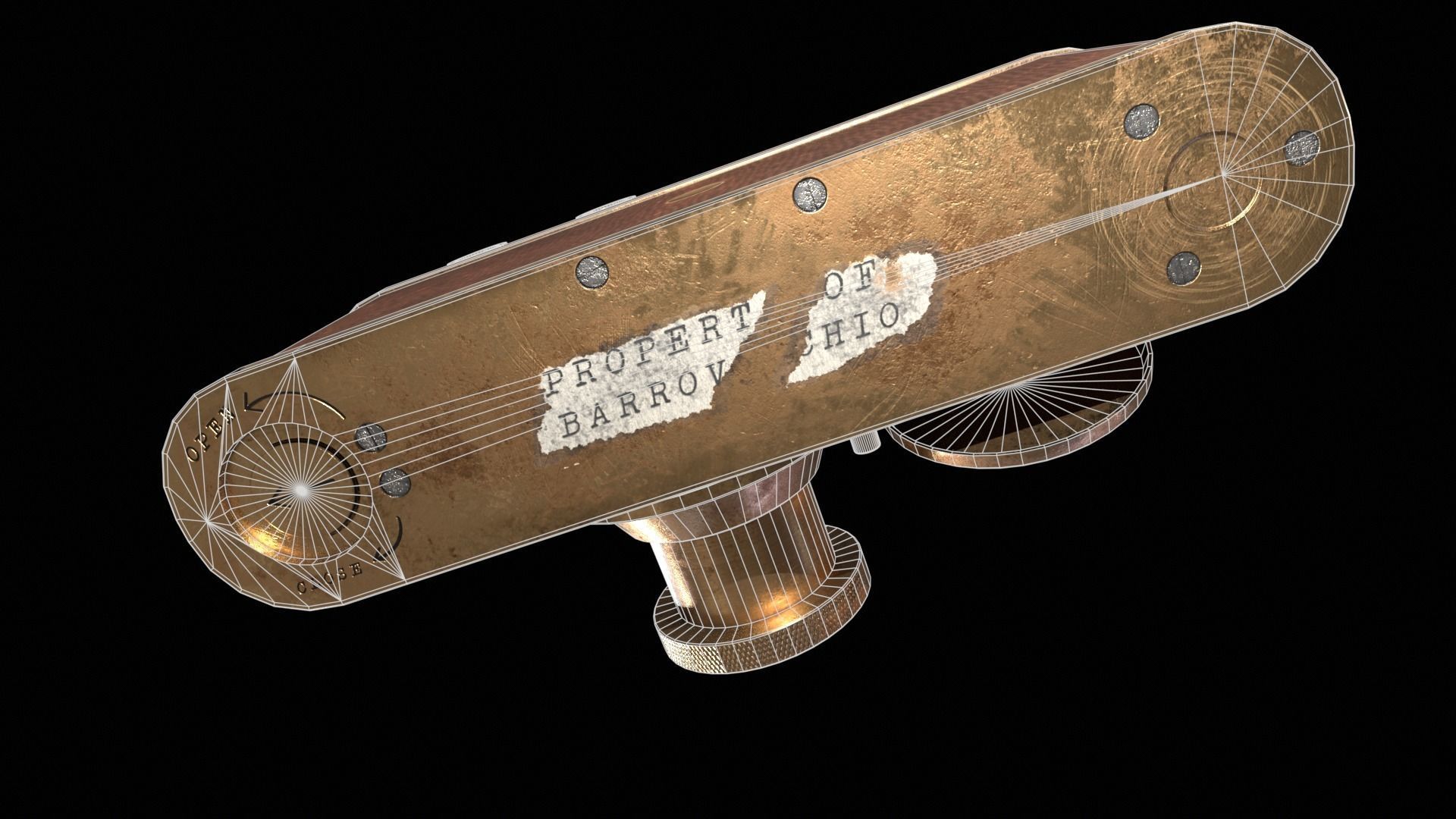 Leica Luxus II 1932 - Game Ready  Low-poly 3D model_17