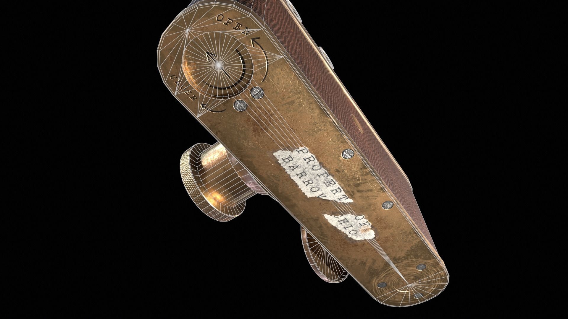 Leica Luxus II 1932 - Game Ready  Low-poly 3D model_19