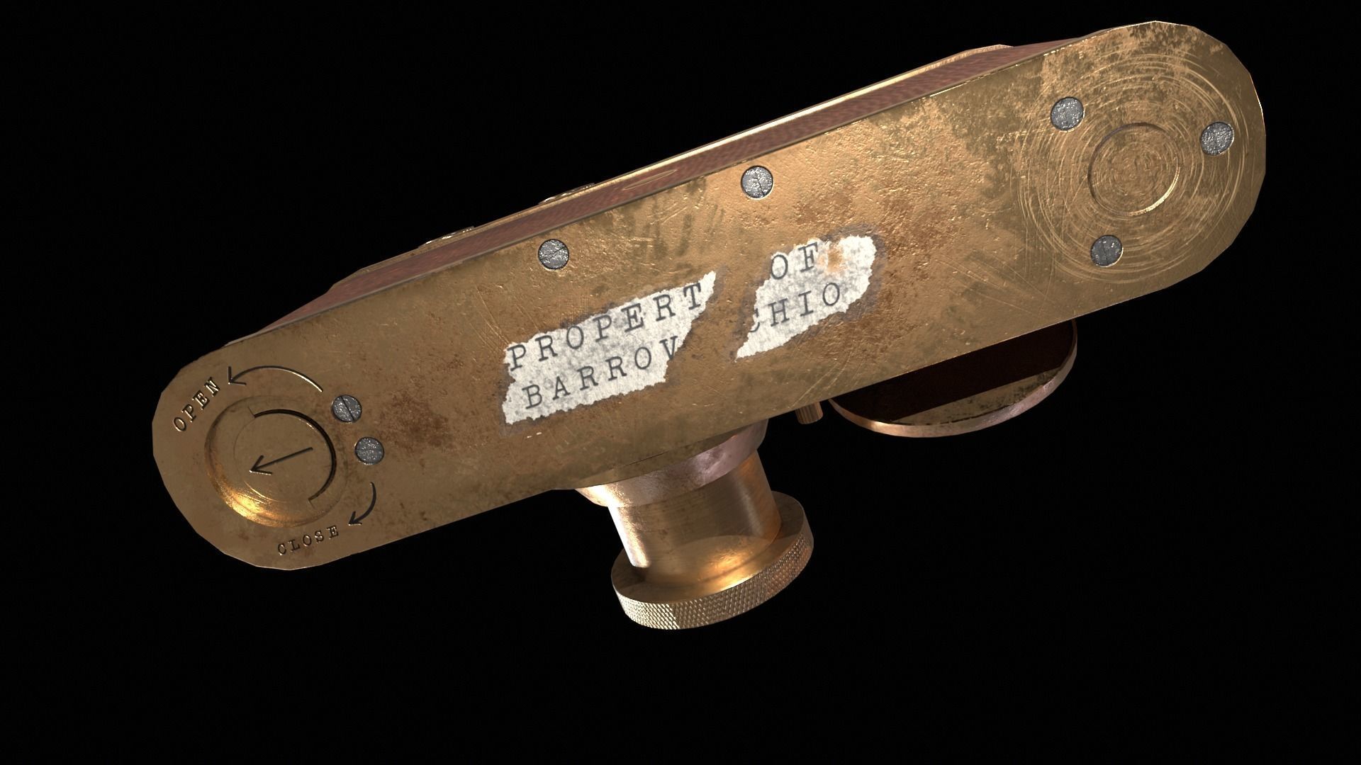 Leica Luxus II 1932 - Game Ready  Low-poly 3D model_16