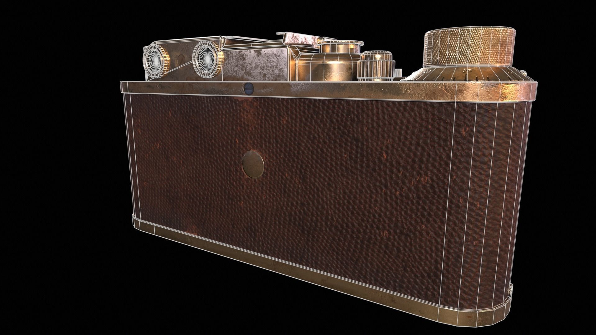 Leica Luxus II 1932 - Game Ready  Low-poly 3D model_14