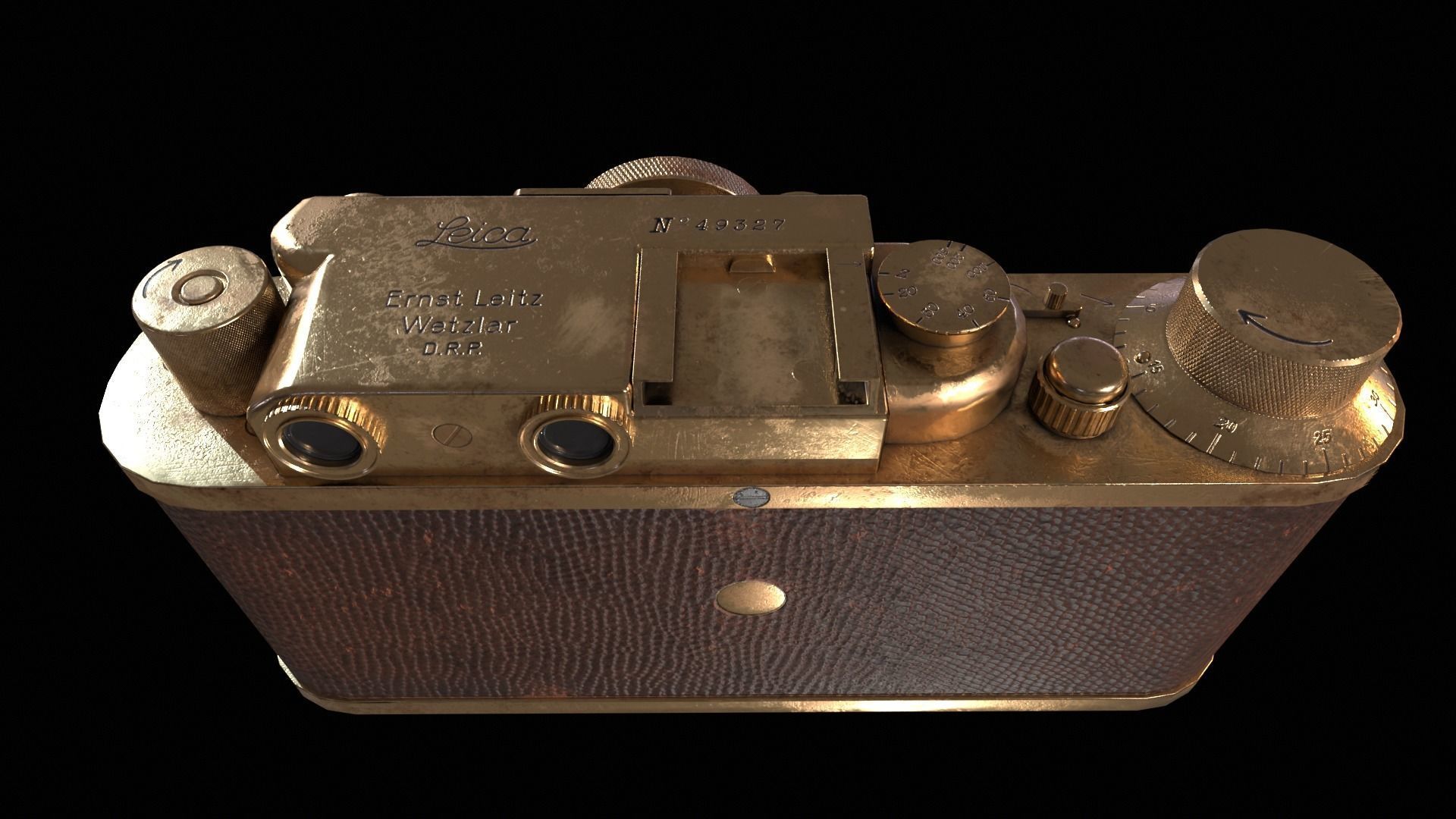 Leica Luxus II 1932 - Game Ready  Low-poly 3D model_20