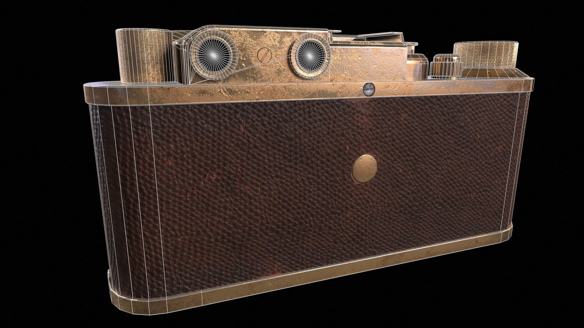 Leica Luxus II 1932 - Game Ready  Low-poly 3D model_13