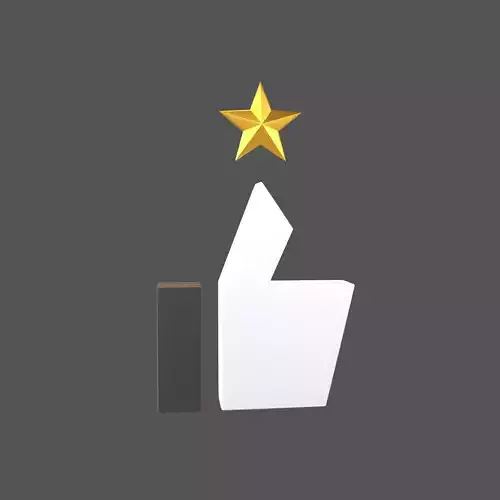 Rating Icon v2 006 Low-poly 3D model