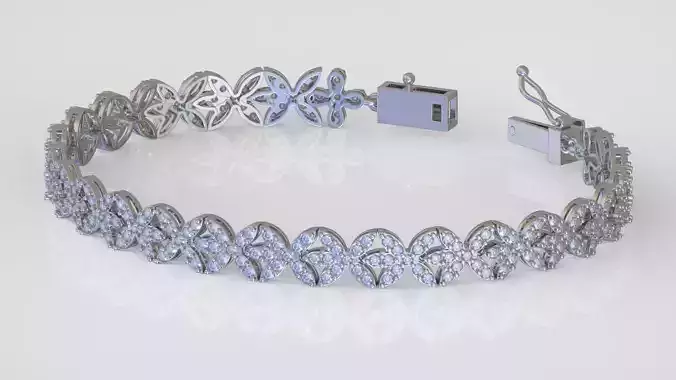 Bracelet model 3D printable model 0025-17 3D print model