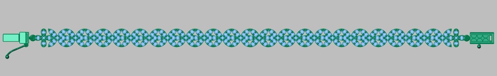Bracelet model 3D printable model 0025-17 3D print model_13