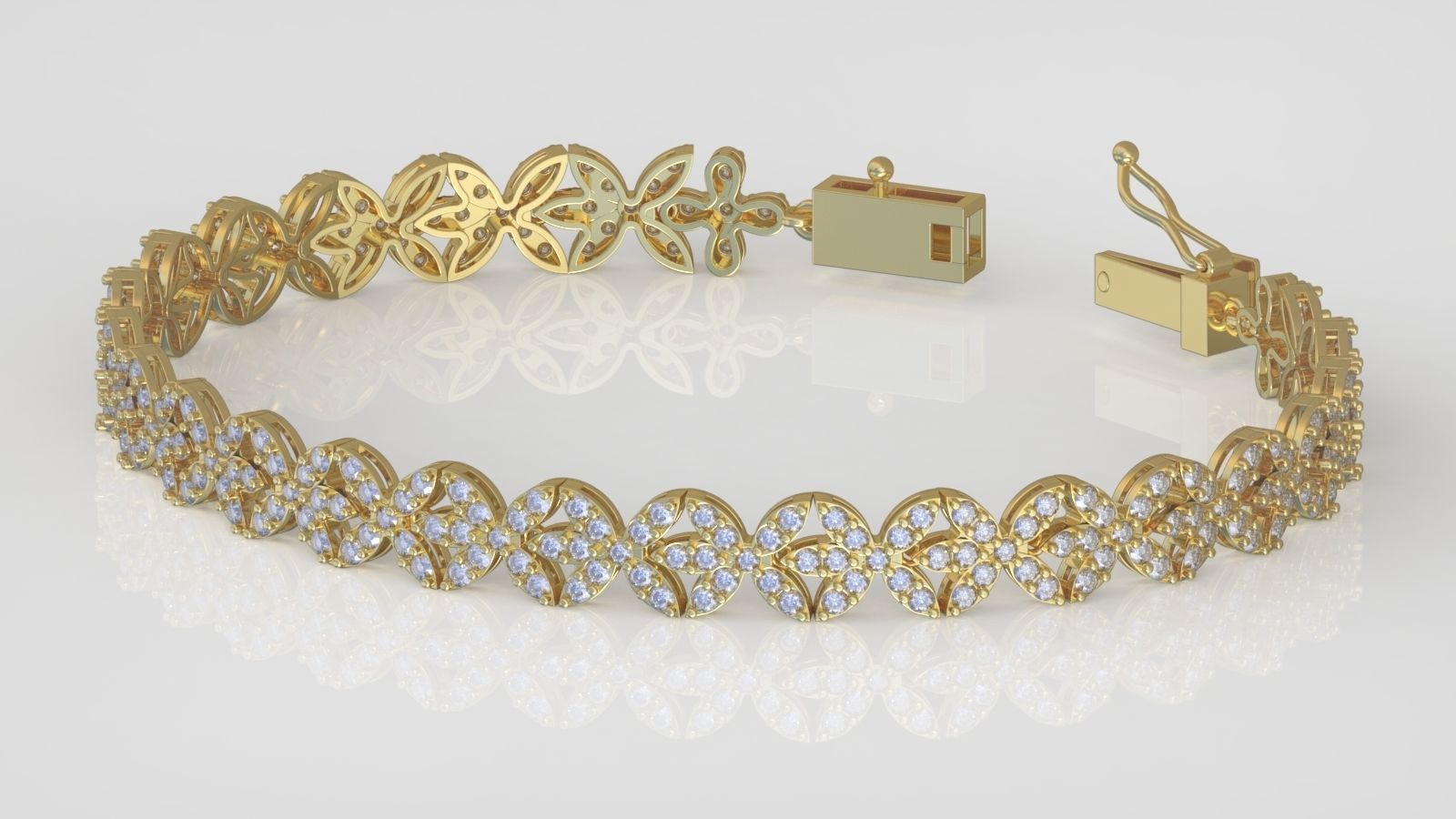 Bracelet model 3D printable model 0025-17 3D print model_3