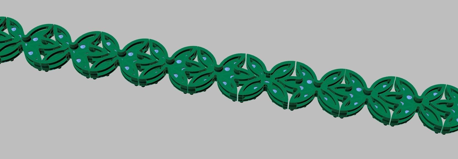 Bracelet model 3D printable model 0025-17 3D print model_11