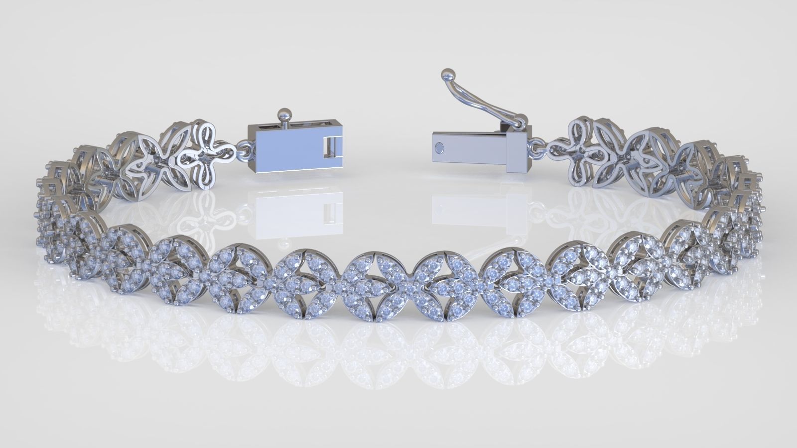 Bracelet model 3D printable model 0025-17 3D print model_2