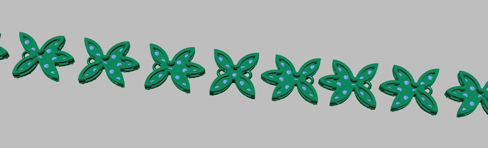 Bracelet model 3D printable model 0025-17 3D print model_12