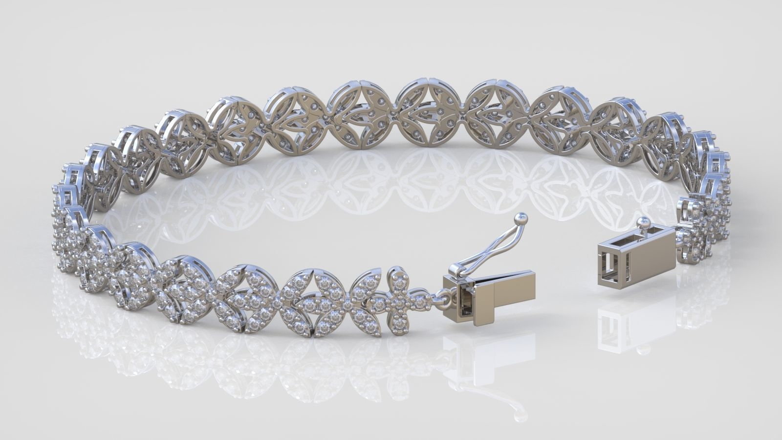 Bracelet model 3D printable model 0025-17 3D print model_5