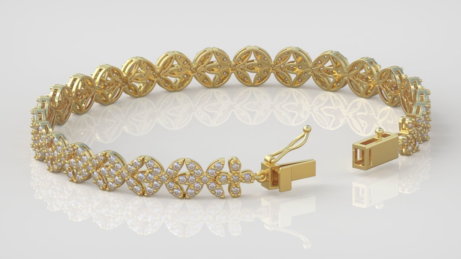 Bracelet model 3D printable model 0025-17 3D print model_4